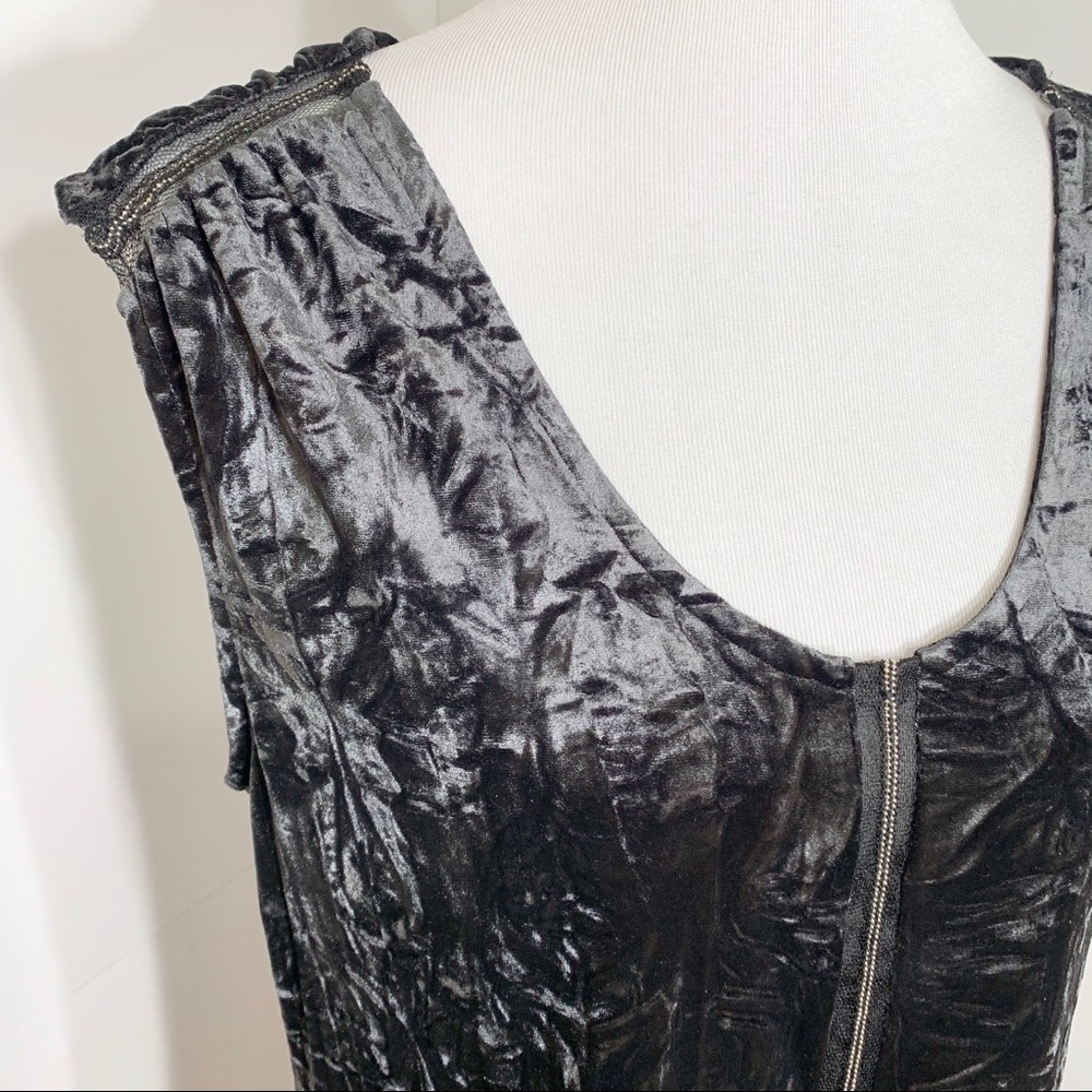SOLD-Rock & Republic Crushed Velvet Sleeveless Top - Picture 4 of 8